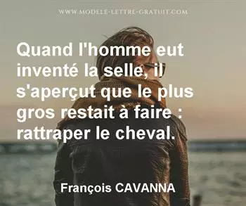 Citation de François CAVANNA