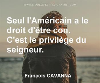 Citation de François CAVANNA