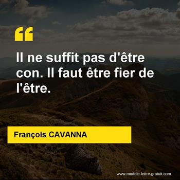 Citation de François CAVANNA