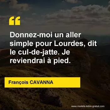 Citation François CAVANNA