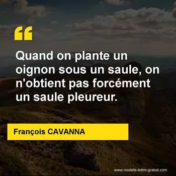 Citation François CAVANNA