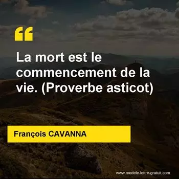 Citation François CAVANNA