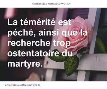 Citations François CAVANNA