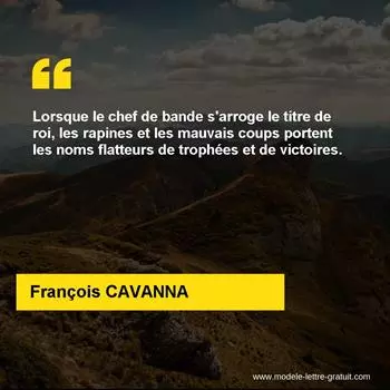 Citation François CAVANNA