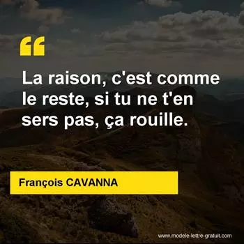 Citation François CAVANNA