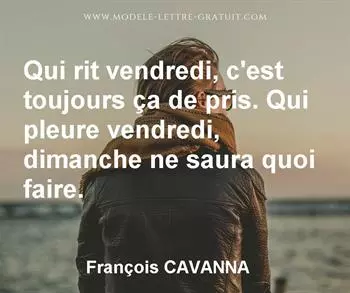 Citation de François CAVANNA