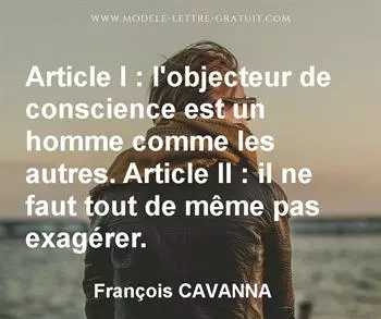 Citation de François CAVANNA
