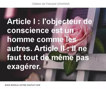 Citations François CAVANNA