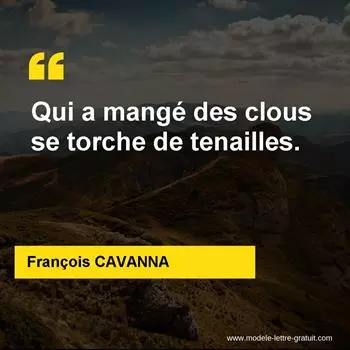 Citation François CAVANNA
