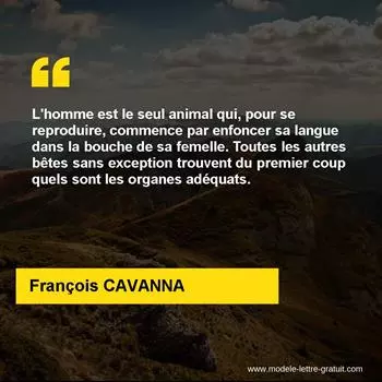 Citation François CAVANNA
