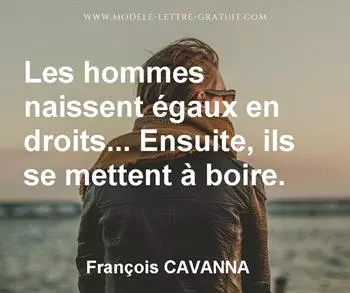 Citation de François CAVANNA