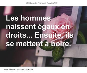 Citations François CAVANNA