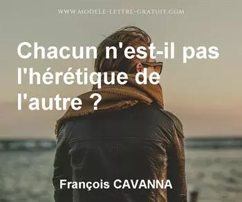 Citation de François CAVANNA