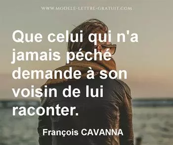 Citation de François CAVANNA