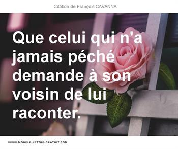 Citations François CAVANNA