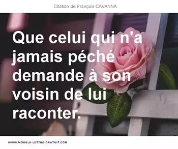 Citations François CAVANNA