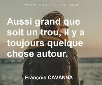 Citation de François CAVANNA