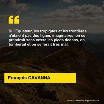 Citation François CAVANNA