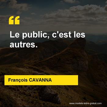 Citations François CAVANNA
