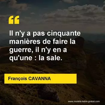 Citation François CAVANNA