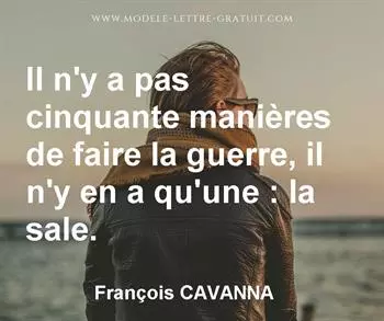 Citation de François CAVANNA