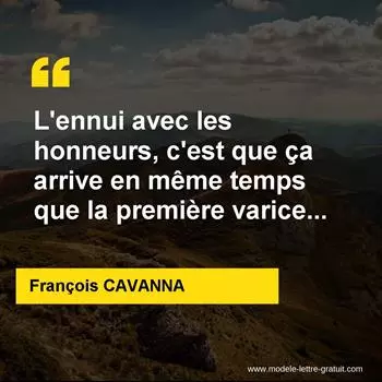 Citation François CAVANNA