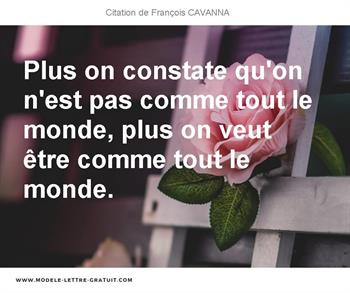 Citations François CAVANNA