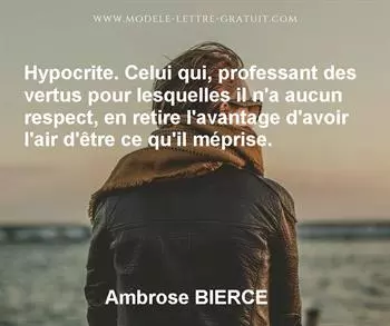 Citation de Ambrose BIERCE
