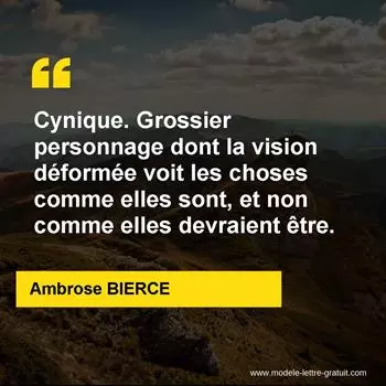 Citation Ambrose BIERCE