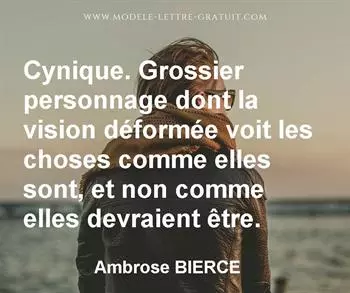Citation de Ambrose BIERCE