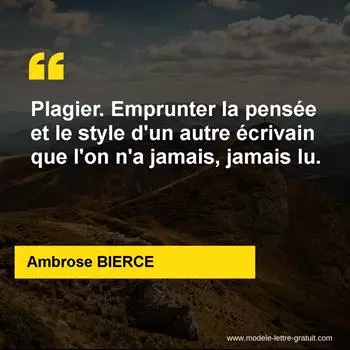 Citation Ambrose BIERCE