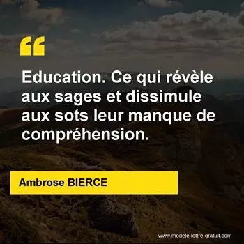 Citation Ambrose BIERCE