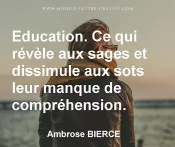Citation de Ambrose BIERCE