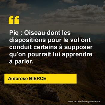 Citation de Ambrose BIERCE