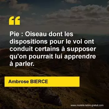 Citation Ambrose BIERCE