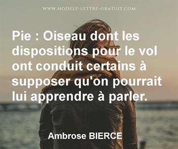 Citation de Ambrose BIERCE