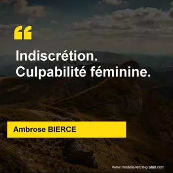 Citation Ambrose BIERCE