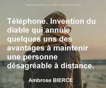 Citation de Ambrose BIERCE
