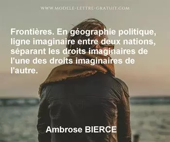 Citation de Ambrose BIERCE