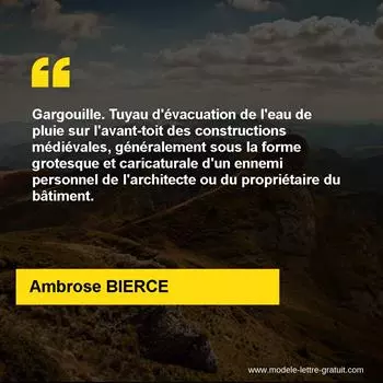Citation Ambrose BIERCE