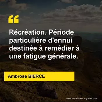 Citation Ambrose BIERCE