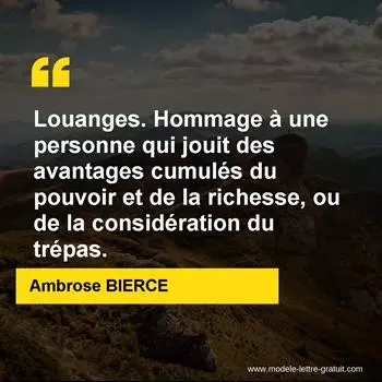 Citation Ambrose BIERCE