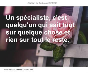 Citations Ambrose BIERCE