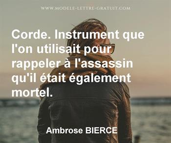 Citation de Ambrose BIERCE