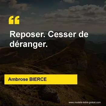 Citation Ambrose BIERCE