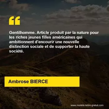 Citation Ambrose BIERCE