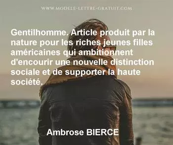 Citation de Ambrose BIERCE