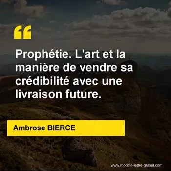 Citation Ambrose BIERCE