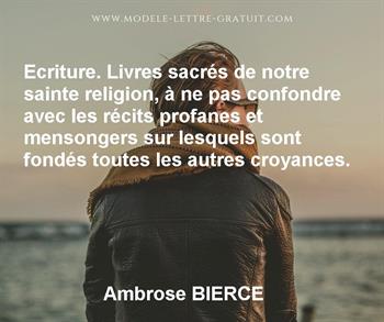 Citation de Ambrose BIERCE