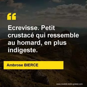 Citation Ambrose BIERCE